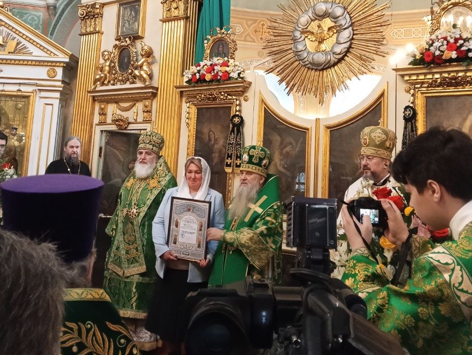 Директор ДДТ «На 9-ой линии» удостоена грамоты митрополита Санкт-Петербургского и Ладожского